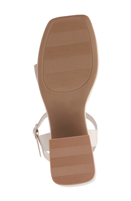 Shop Olivia Miller Slay Block Heel Sandal In Bone