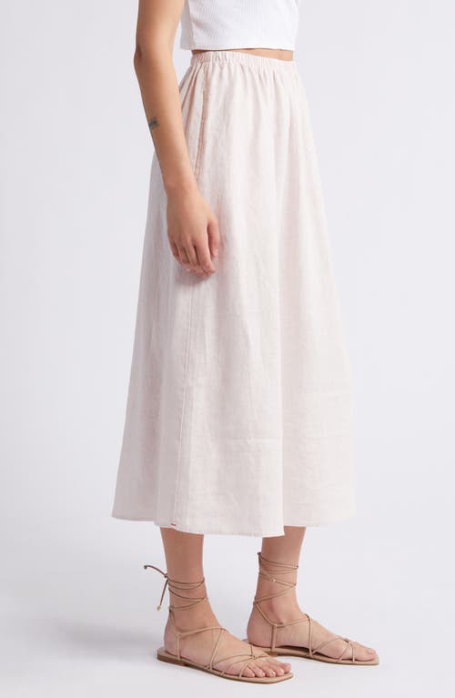 Shop Xirena Xírena Loretta Linen Midi Skirt In Day Lily