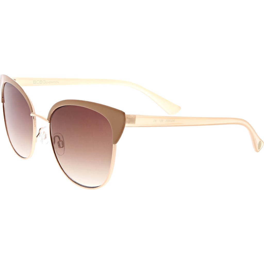 Bcbg 60mm Round Sunglasses In Blush