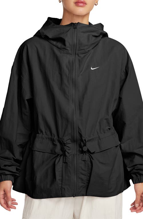 Nike Sportswear Essentials Lightweight Jacket In Black/white