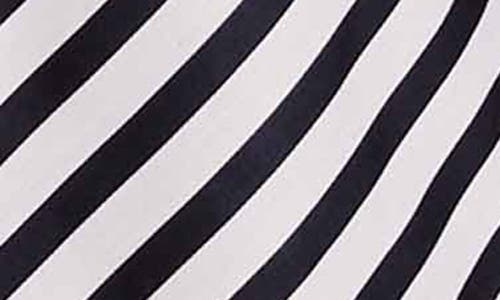 Foxcroft Mary Stripe Long Sleeve Cotton Sateen Button-up Shirt In Silver Birch Stripe/black