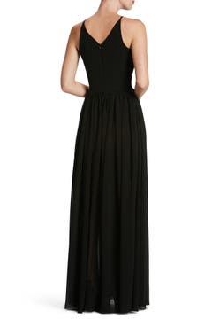 Dress the Population Patricia Illusion Gown | Nordstrom