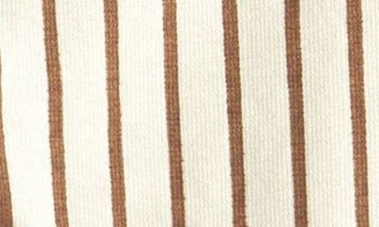 Shop Next Kids' Stripe Cotton Knit Pants In Ivory