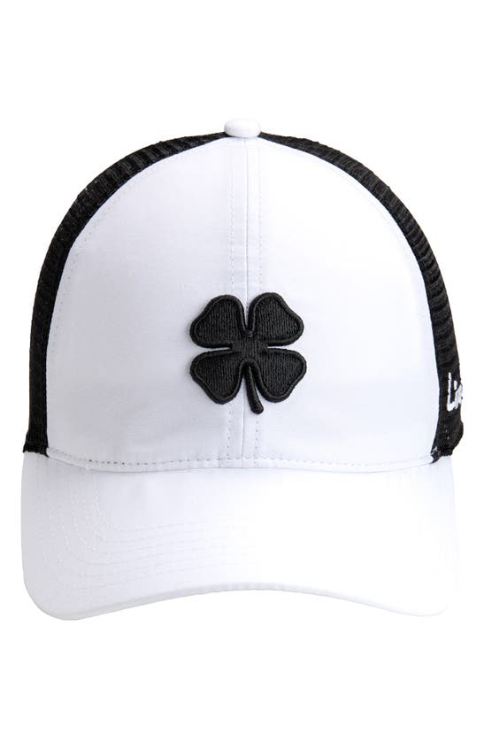 Black Clover Slick Luck Clover Baseball Cap In Black