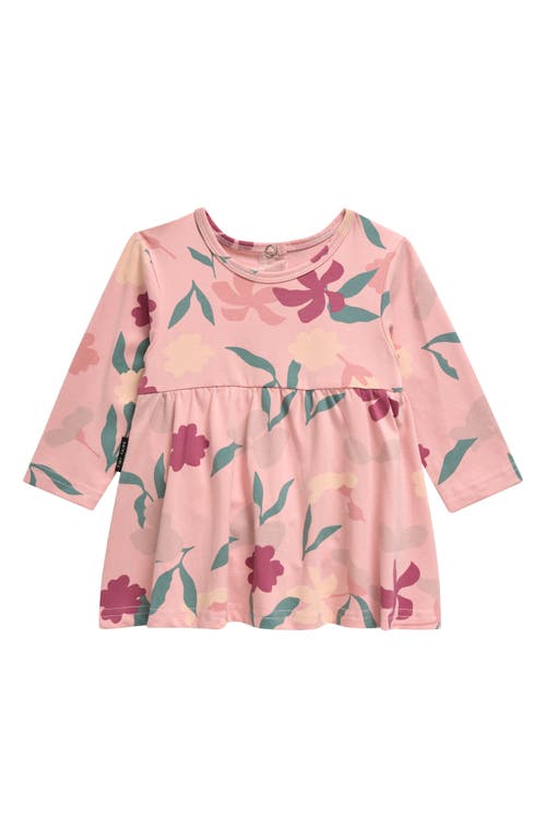 Tiny Tribe Babies'  Blossom Long Sleeve Skirted Bodysuit In Pink