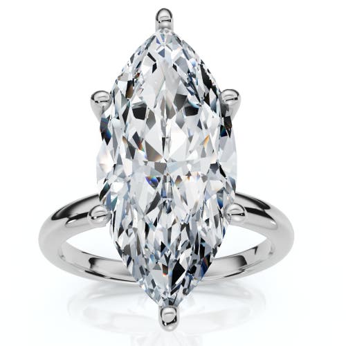 Bliss Diamond Certified 6ct Marquise Solitaire Diamond Engagement Ring 14k Gold Lab Grown In Platinum