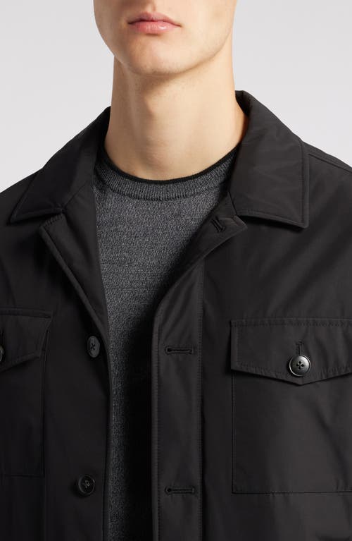 Shop Canali Sahariana Jacket In Black