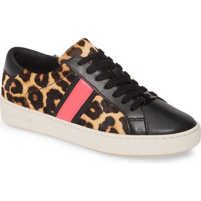 Michael Michael Kors Irving Genuine Calf Hair Sneaker, Brown