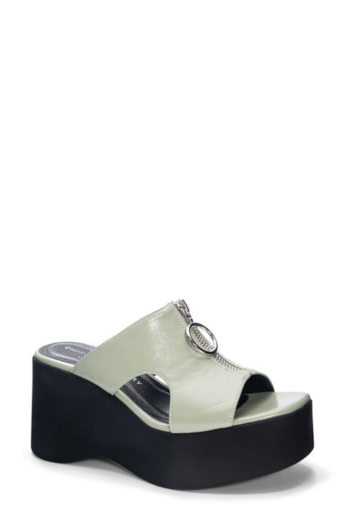 Chinese Laundry Taysha Platform Slide Sandal in Green