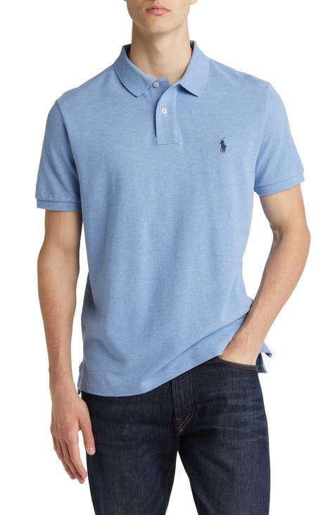 Lacoste Live Big Logo Men’s Aqua Blue Polo Shirt Size 5 Designed in France
