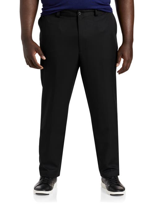 Oak Hill Microfiber Waist-relaxer Pants In Black