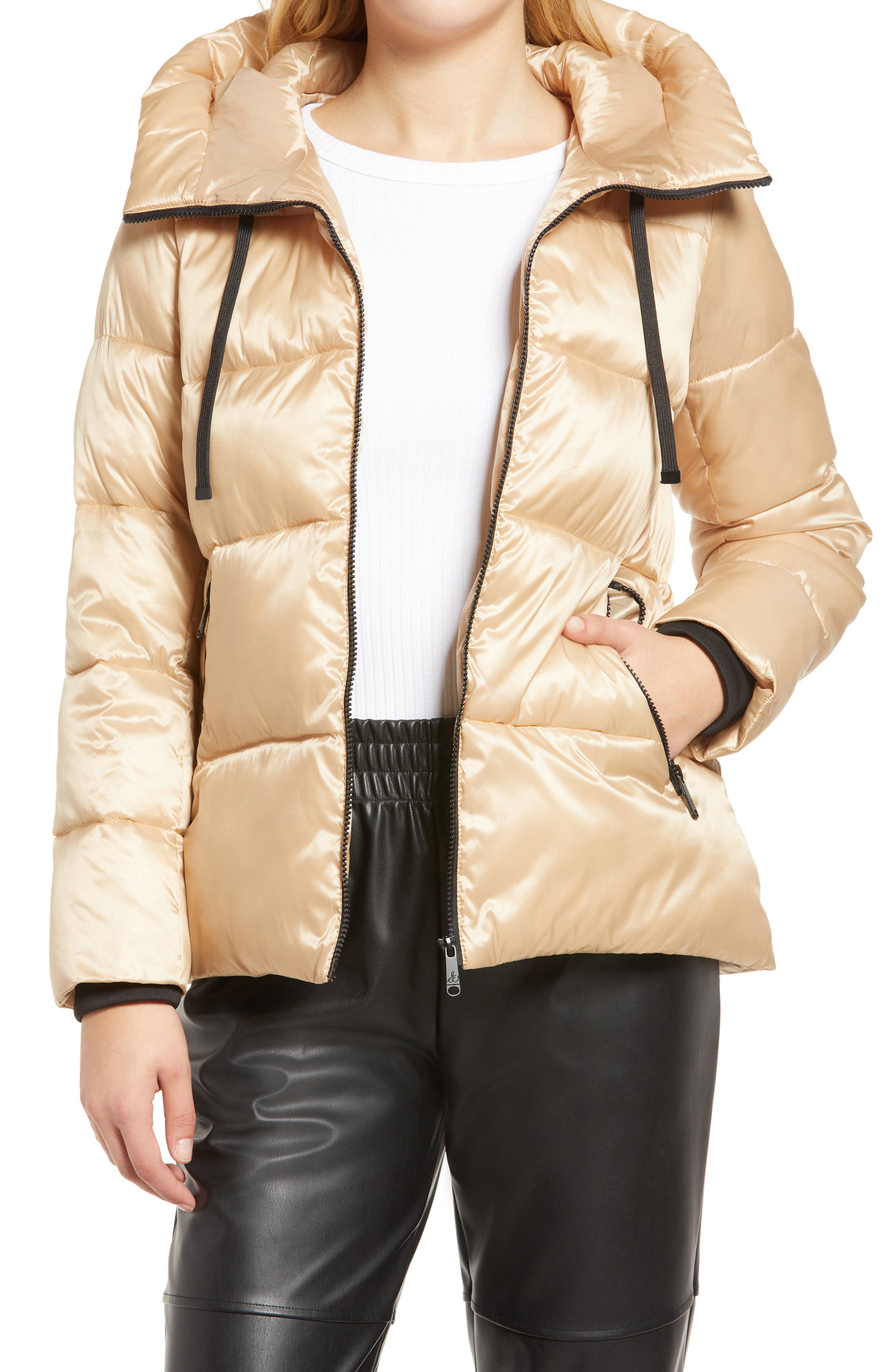 sam edelman walker hooded puffer coat