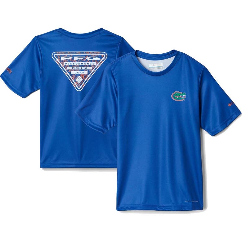 Columbia Kids' Youth  Royal Florida Gators Terminal Tackle Two-hit Omni-shade T-shirt