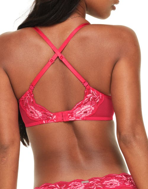 Shop Adore Me Jaya Push Up Plunge Bra In Dark Red