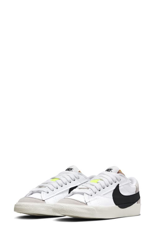 Nike Blazer Low '77 Jumbo Sneaker in White/Black/White/Sail