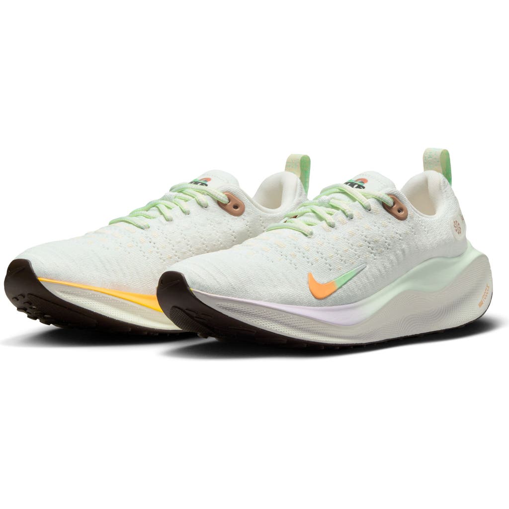 Nike Infinityrn 4 Running Shoe In White/multi Color/green