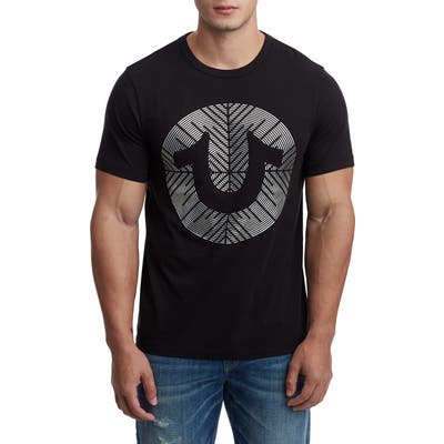 True Religion Brand Jeans Gel Horseshoe T-Shirt, Black