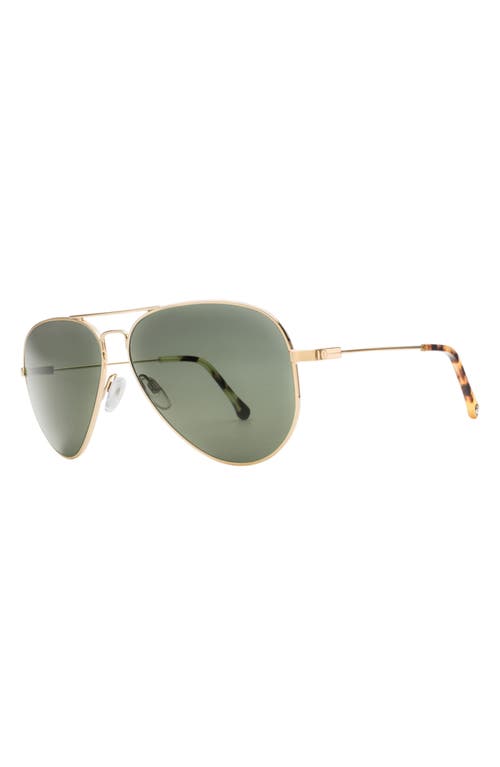 Shop Electric Av1 Xl 51mm Polarized Aviator Sunglasses In Shiny Gold/grey Polar