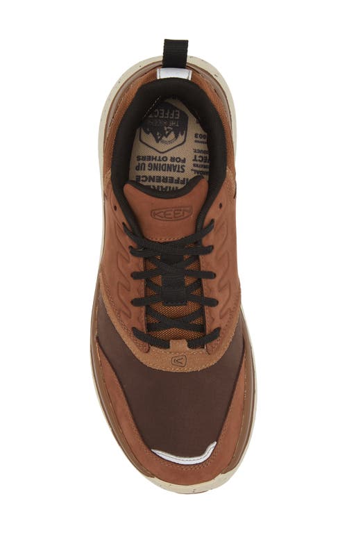 Shop Keen Wk400 Leather Walking Sneaker (men)<br /> In Bison/toasted Coconut