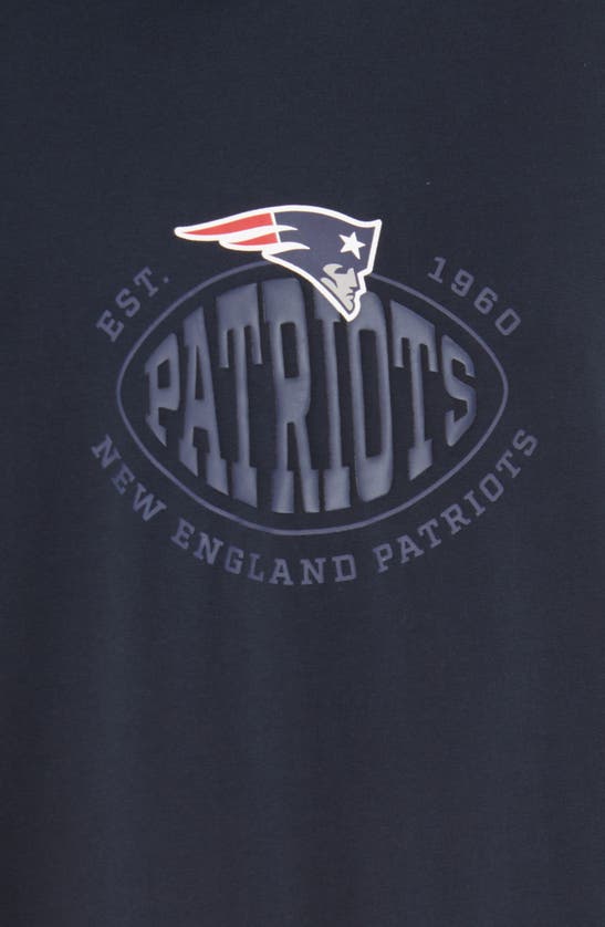 Shop Hugo Boss Boss X Nfl Tackle Graphic T-shirt In New England Patriots Dark Blue