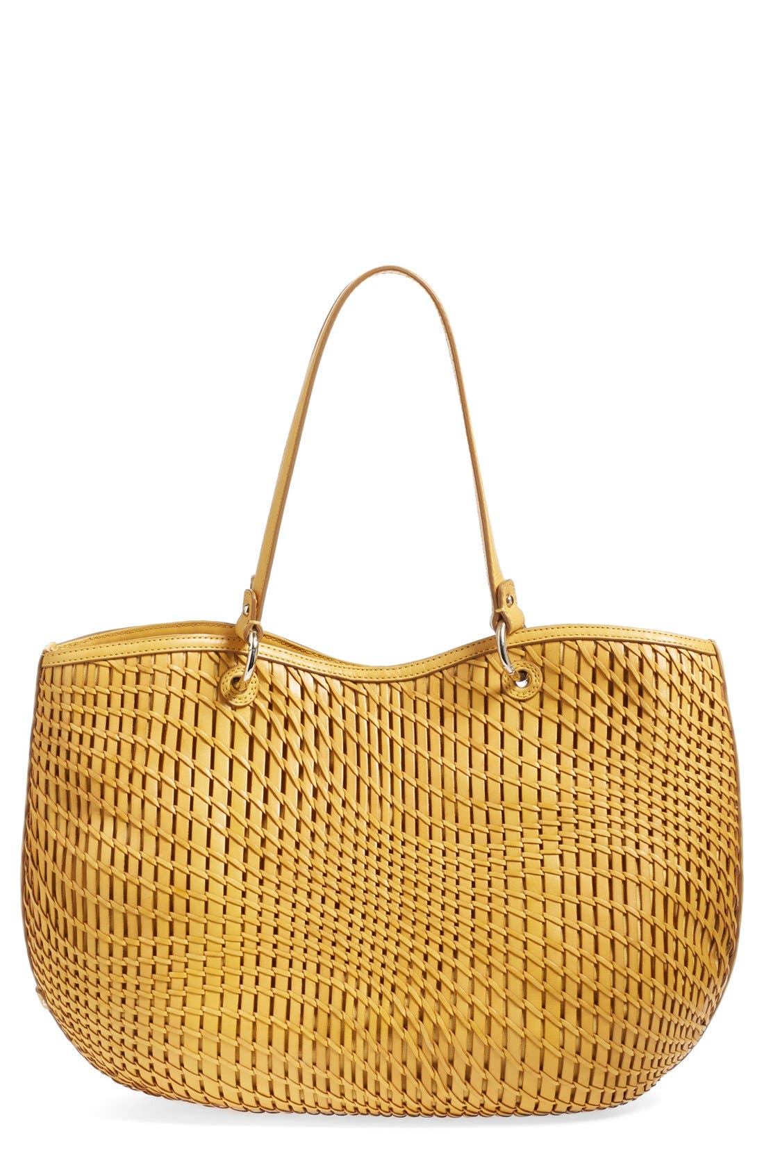 cole haan genevieve woven leather tote bag