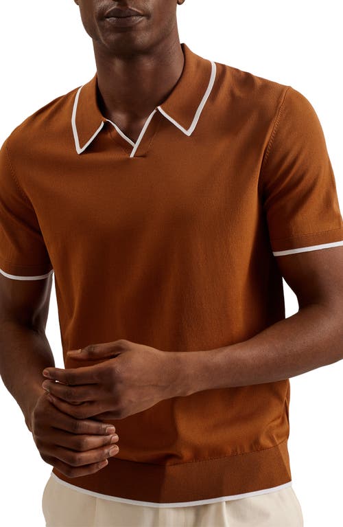 Stortfo Stretch Polo in Brown