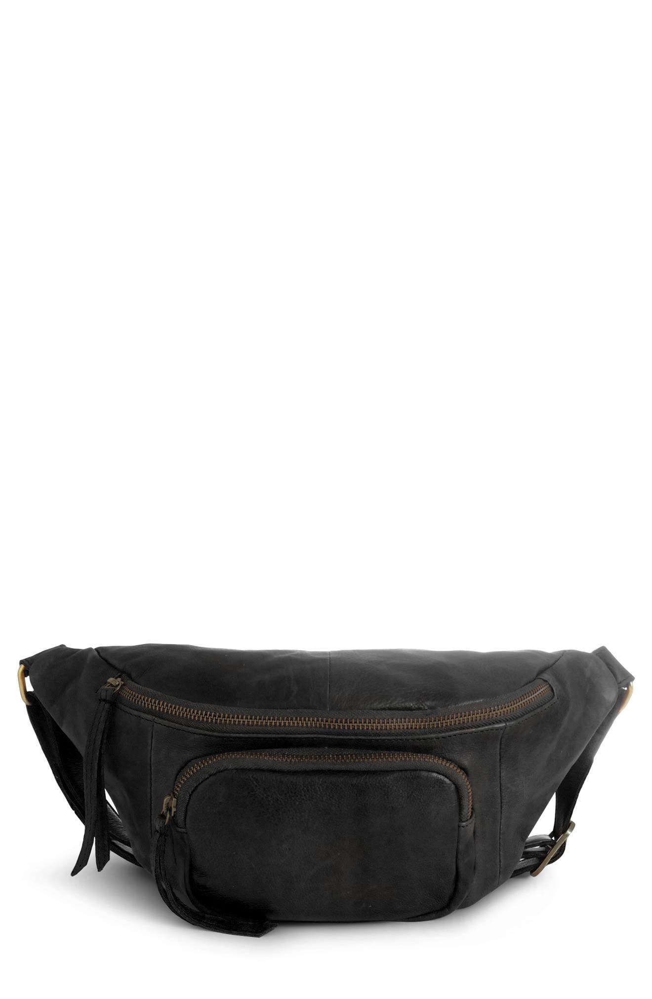 Day & Mood Nynn Leather Slingbag In Black