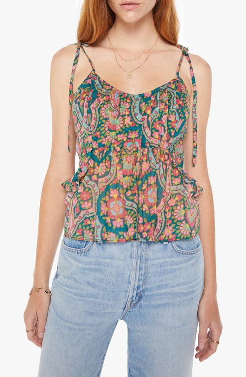 MOTHER The Roam Free Floral Cotton Camisole Under Rug at Nordstrom,