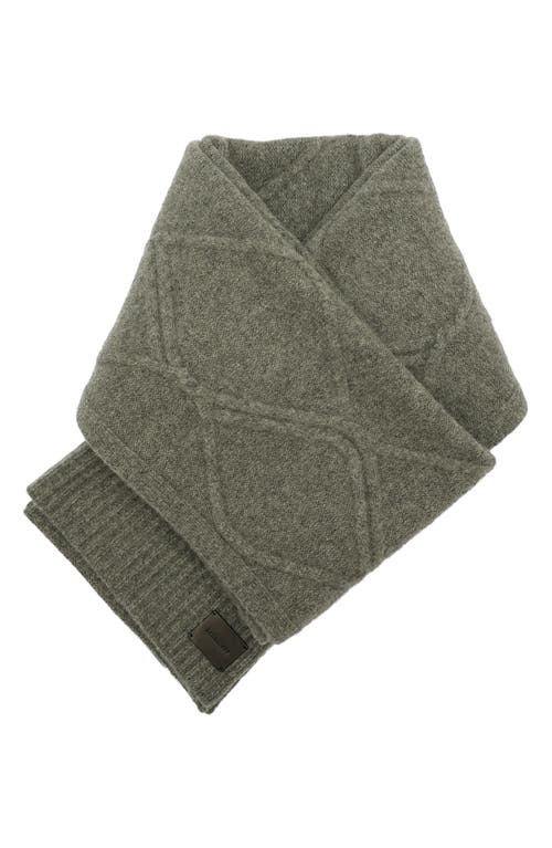 Allsaints Brushed Wool Scarf In Grey Marled