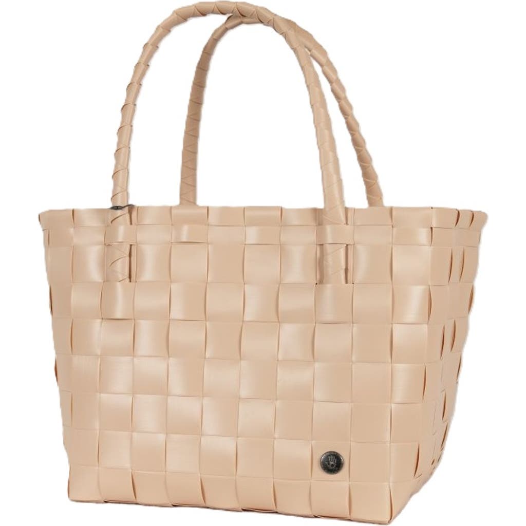 Handed By Paris Recycled Plastic Tote Bag In Sahara Sand
