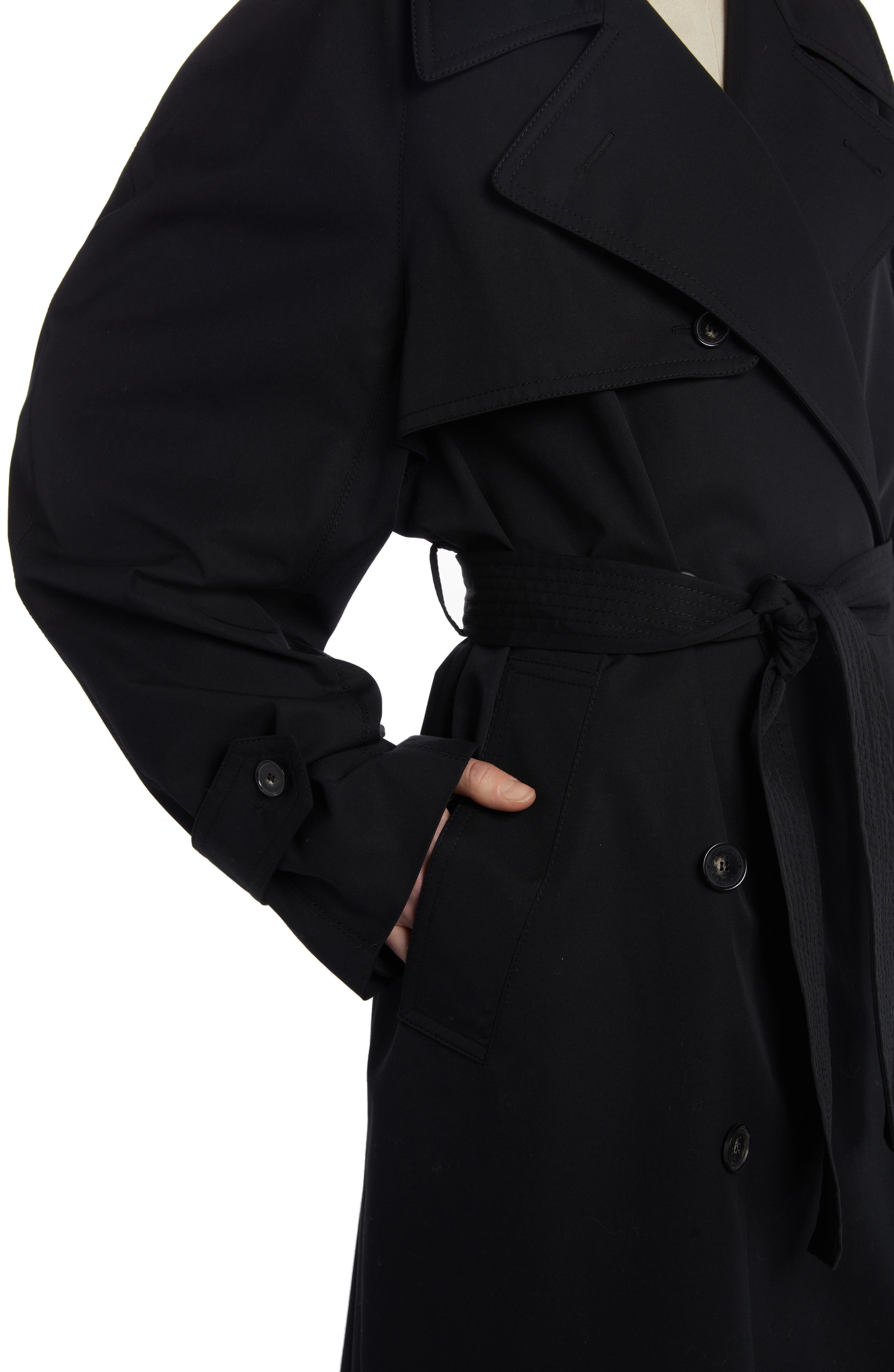 Stella McCartney Black Belted Trench Coat