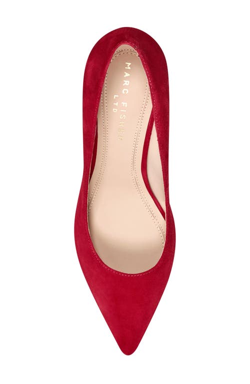 Shop Marc Fisher Ltd Zala Block Heel Pump In Medium Red 611