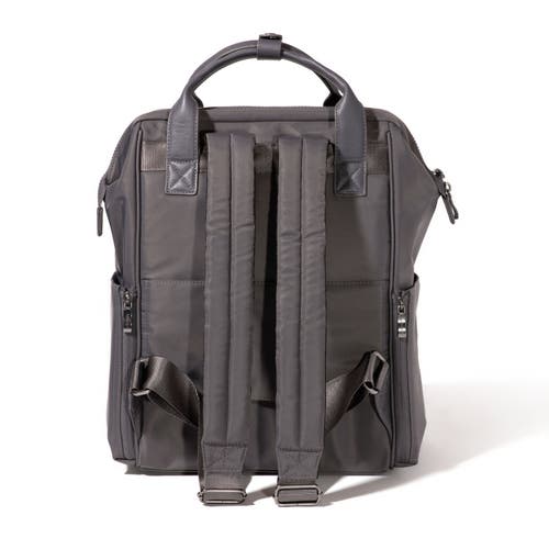 Baggallini Chelsea Laptop Backpack In Smoke Twill