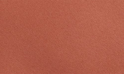 Shop Brooklyn Brigade Solid Satin Tie In Terracotta