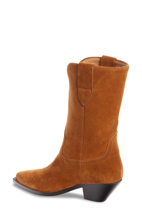 Shop Isabel Marant Dahope Western Boot In Cognac