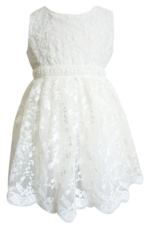 White frock for baby fashion girl