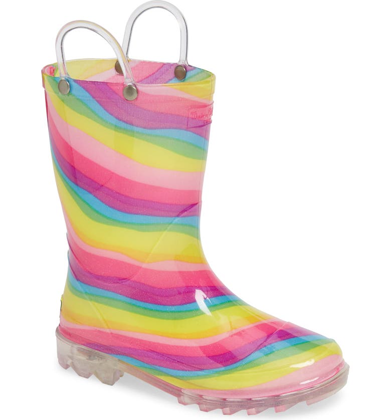 Western Chief Rainbow Light Up Waterproof Rain Boot Toddler Little Kid Nordstrom
