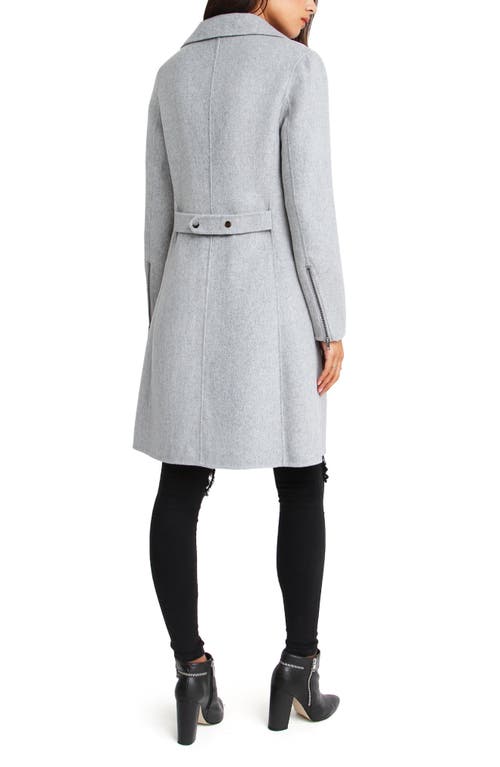 Belle & Bloom Last Chance Wool Blend Coat In Grey Marl