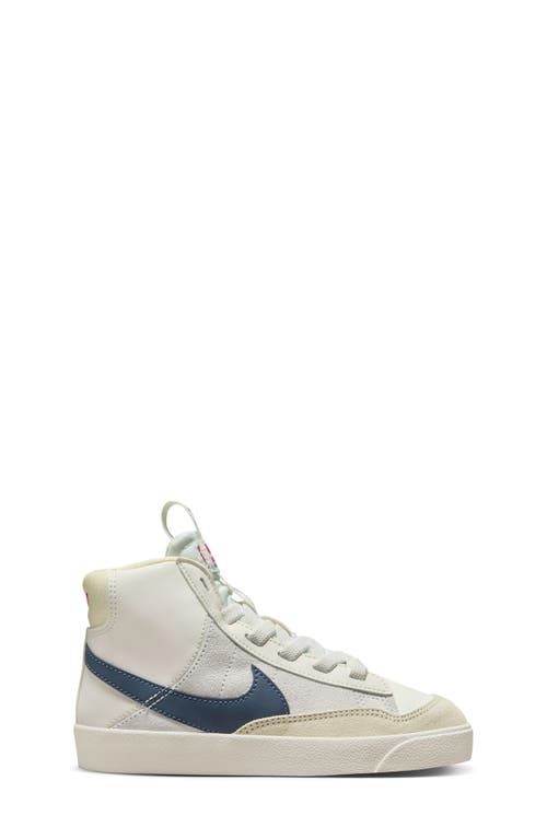 Shop Nike Kids' Blazer Mid '77 High Top Sneaker In Sail/blue/sail