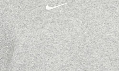 Shop Nike Phoenix Fleece Crewneck Sweatshirt In Dk Grey Heather/sail