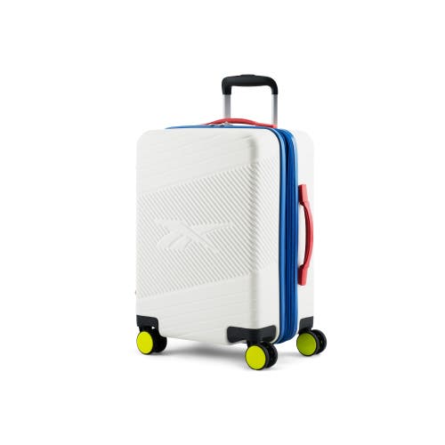 Shop Reebok Go Collection 2 Piece Luggage Set In White