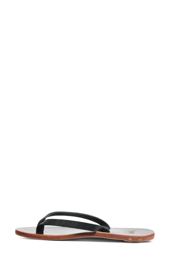 Beek Seabird Flip Flop In Black/black