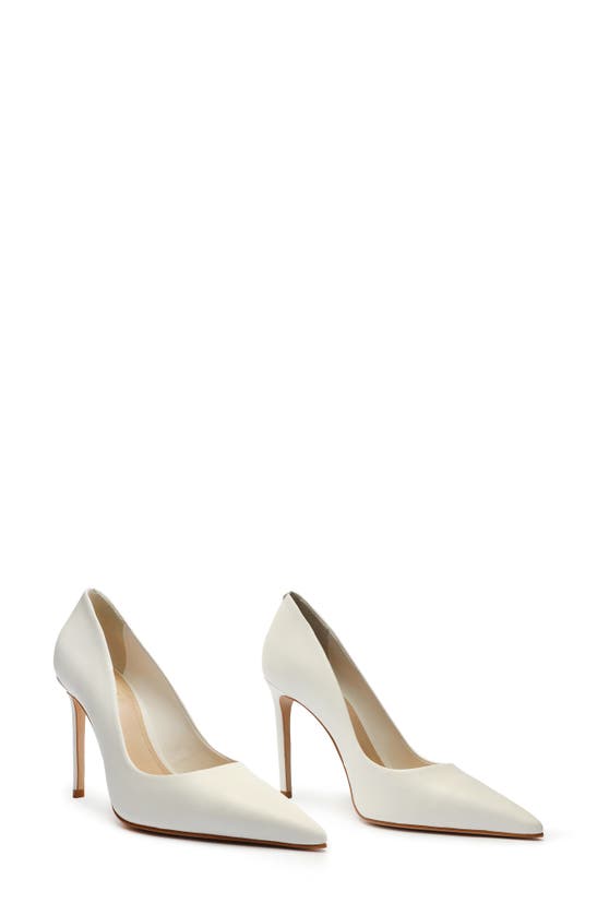 Shop Schutz Lou Pointed Toe Pump In White