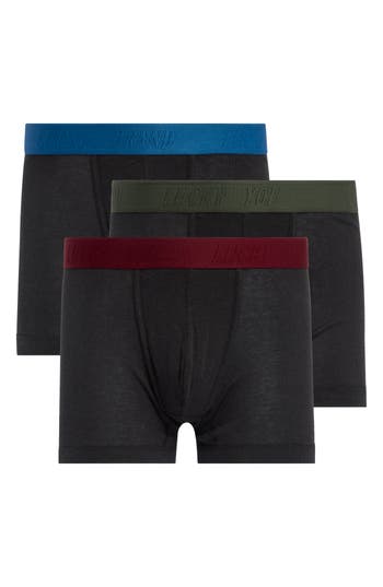 Shop Lucky Brand Classic 3-pack Boxer Briefs In Jet Black