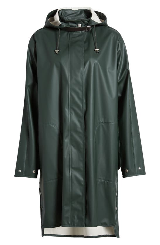 Shop Ilse Jacobsen Hooded Raincoat In Beetle