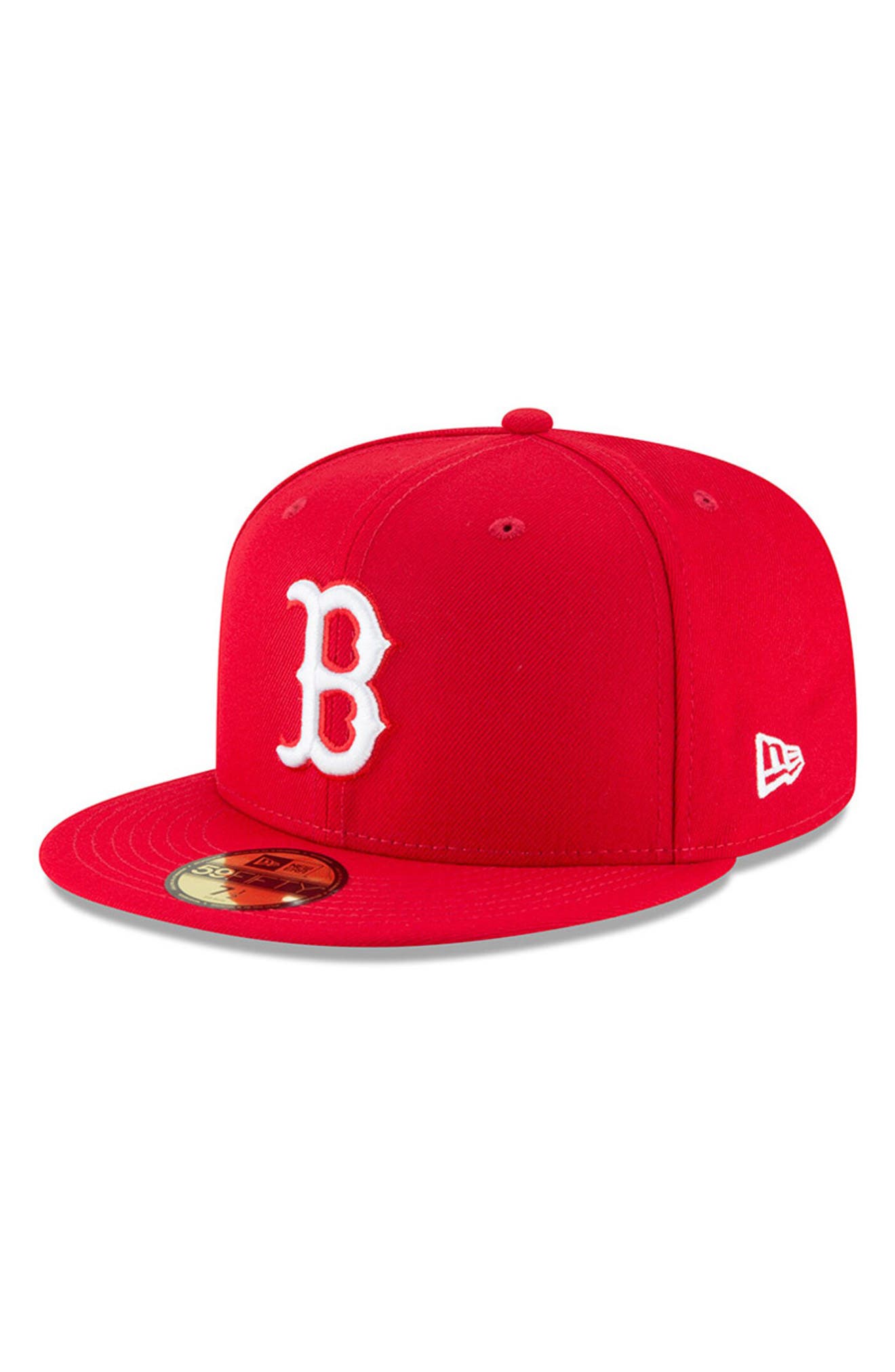 red boston red sox fitted hat