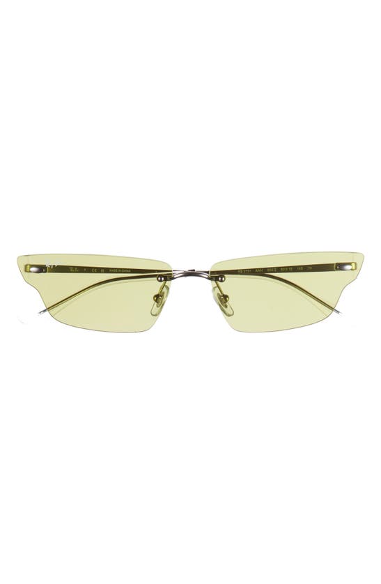 Shop Ray Ban Ray-ban 66mm Anh Frameless Butterfly Sunglasses In Green