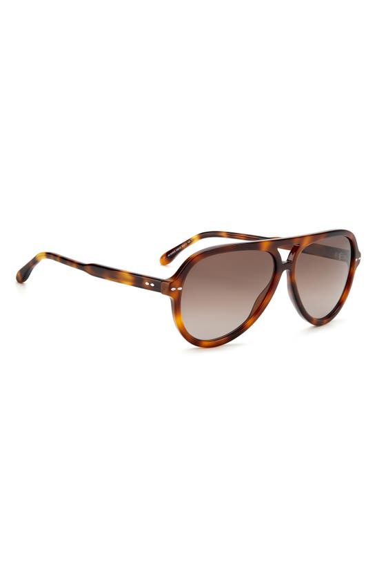 Shop Isabel Marant 59mm Gradient Aviator Sunglasses In Brown