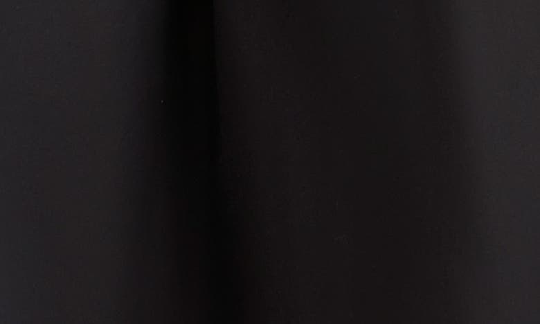 Marcella Clara Ponte & Cotton Midi A-line Dress In Black
