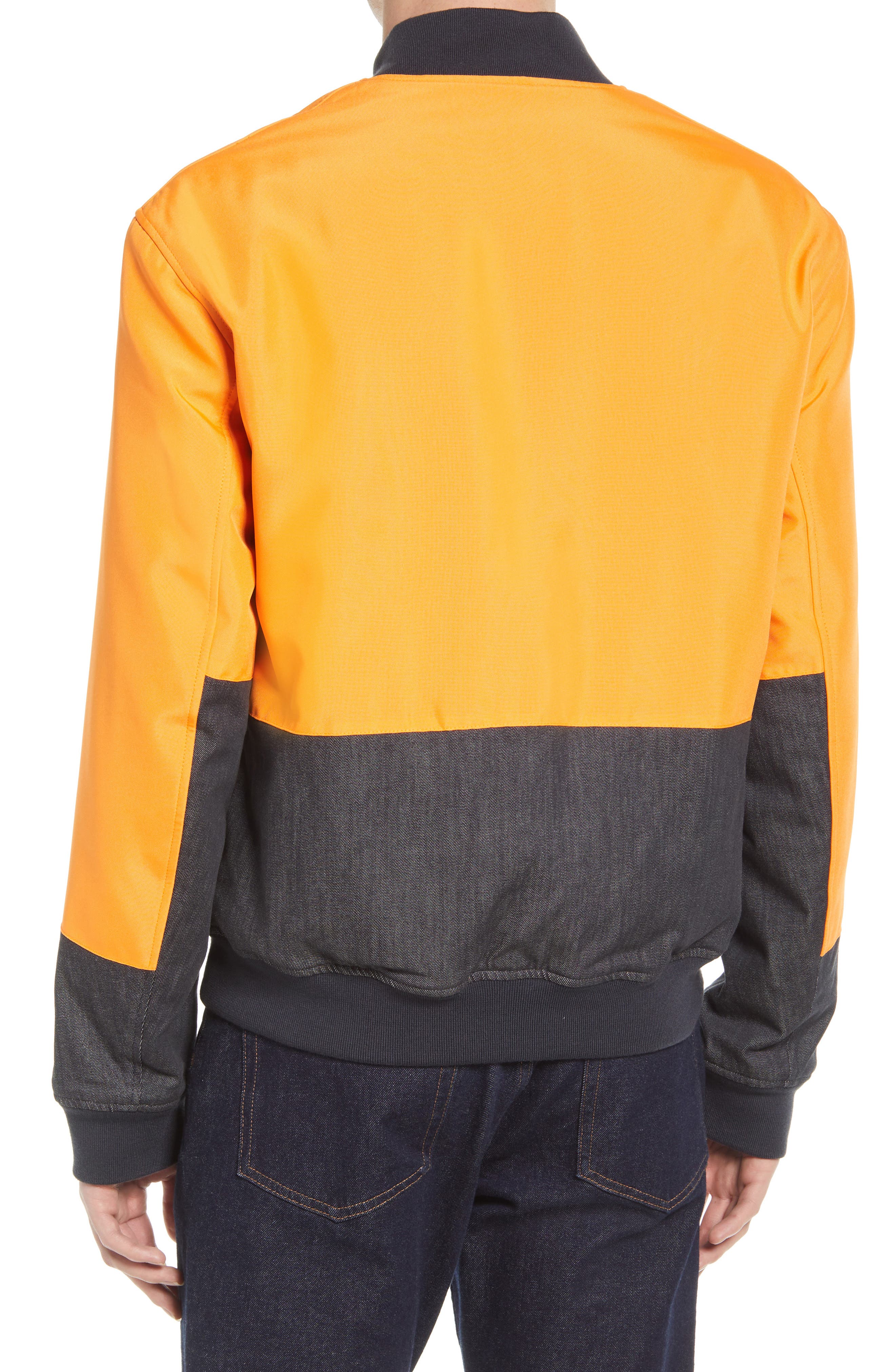 orange armani jacket